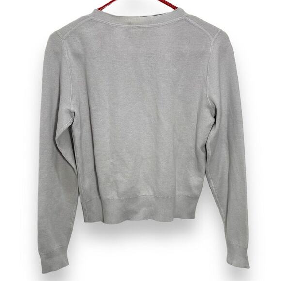 Margaret O’ Leary Women's Gray Button-Down Cardigan Sweater Size S Long Sleeve - Picture 3 of 4